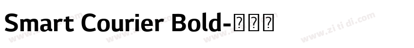 Smart Courier Bold字体转换